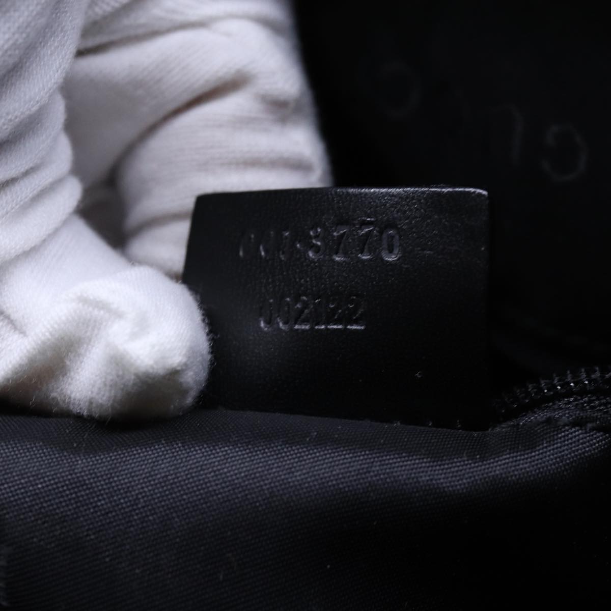 GUCCI Shoulder Bag Suede Black 001 3770 71787