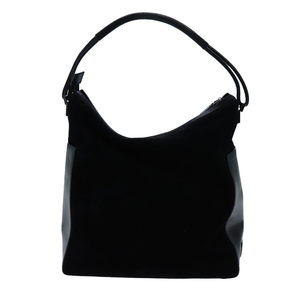 GUCCI Shoulder Bag Suede Black 001 3770 71787