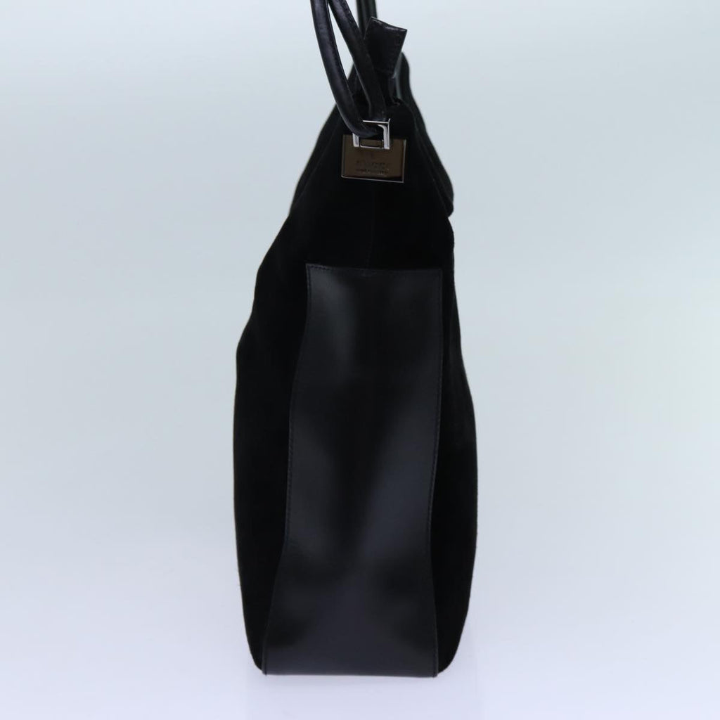GUCCI Shoulder Bag Suede Black 001 3770 71787