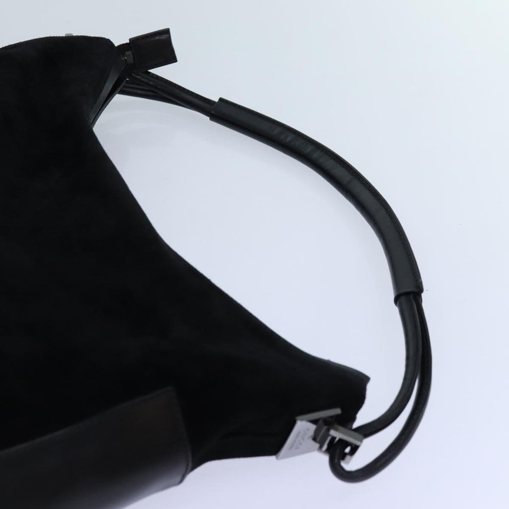 GUCCI Shoulder Bag Suede Black 001 3770 71787