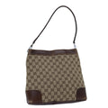 GUCCI GG Canvas Shoulder Bag Beige 33900 71788