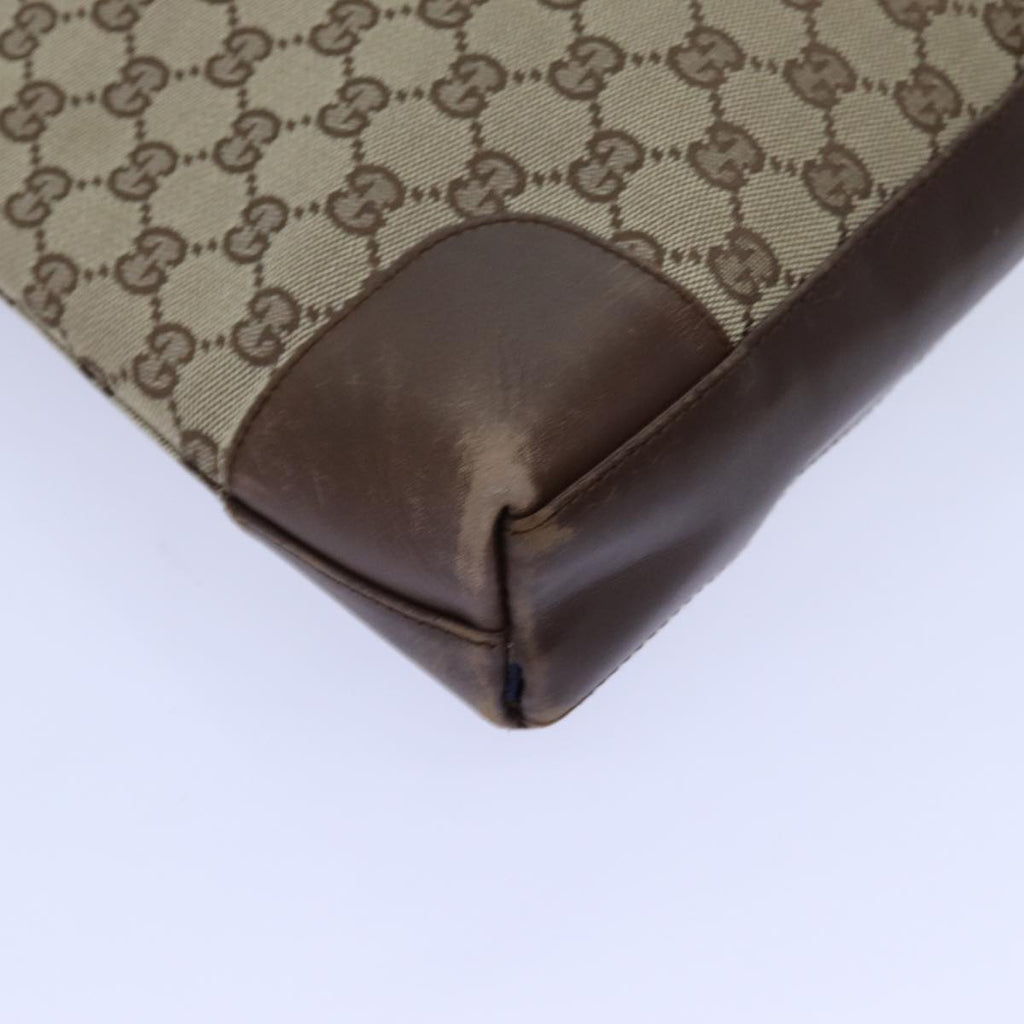 GUCCI GG Canvas Shoulder Bag Beige 33900 71788