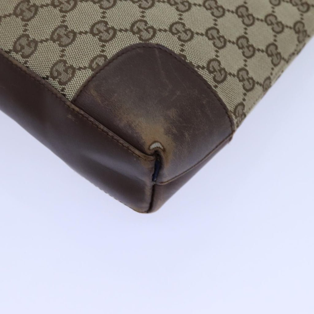 GUCCI GG Canvas Shoulder Bag Beige 33900 71788