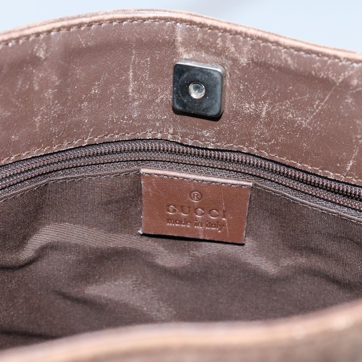 GUCCI GG Canvas Shoulder Bag Beige 33900 71788