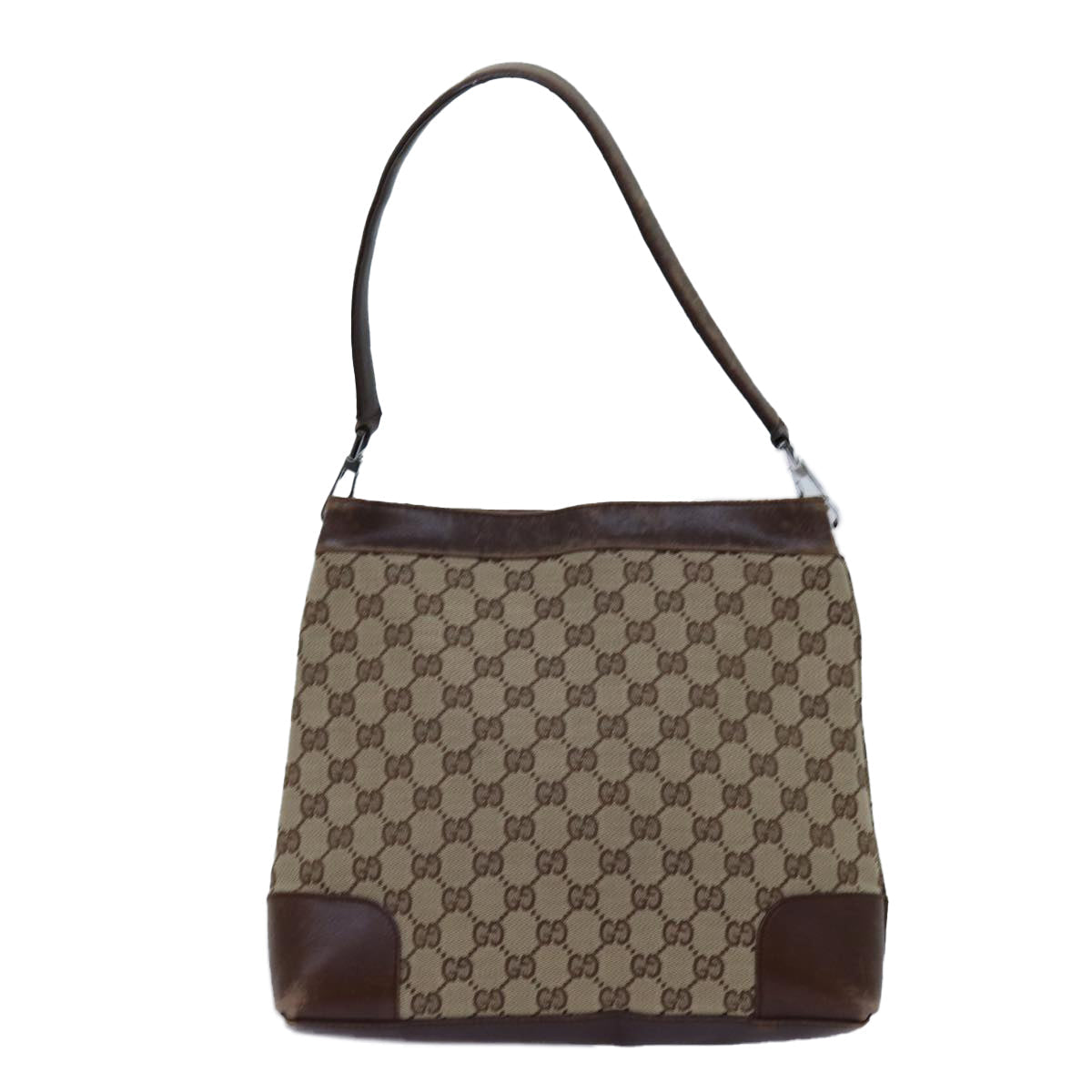 GUCCI GG Canvas Shoulder Bag Beige 33900 71788