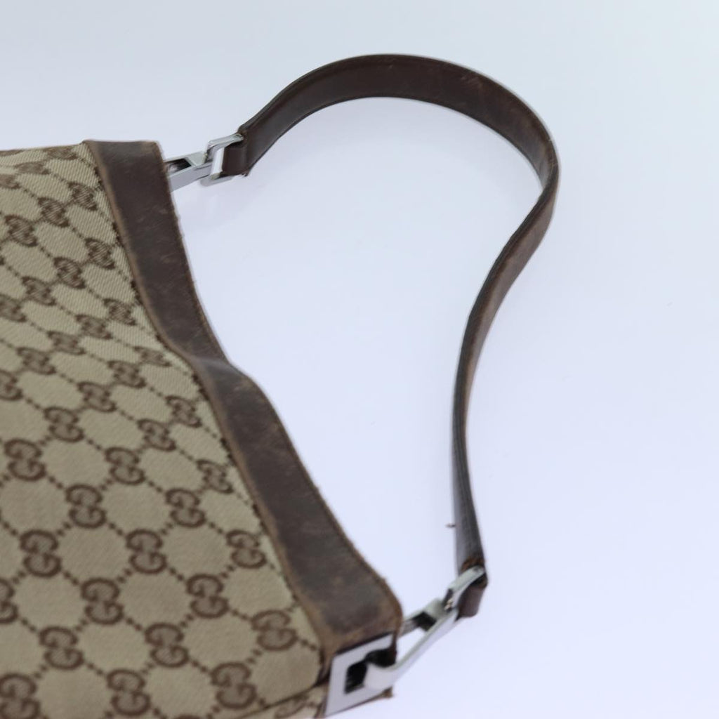 GUCCI GG Canvas Shoulder Bag Beige 33900 71788
