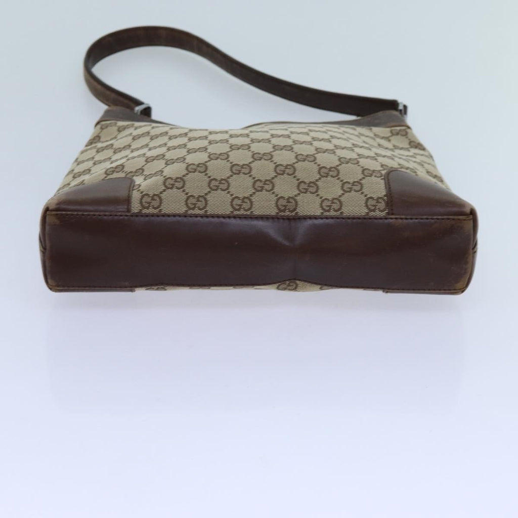 GUCCI GG Canvas Shoulder Bag Beige 33900 71788
