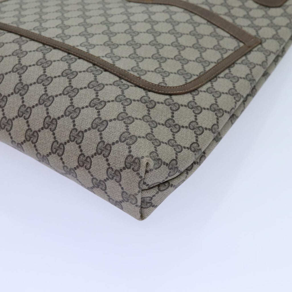 GUCCI GG Supreme Web Sherry Line Tote Bag PVC Beige Red Green 71791