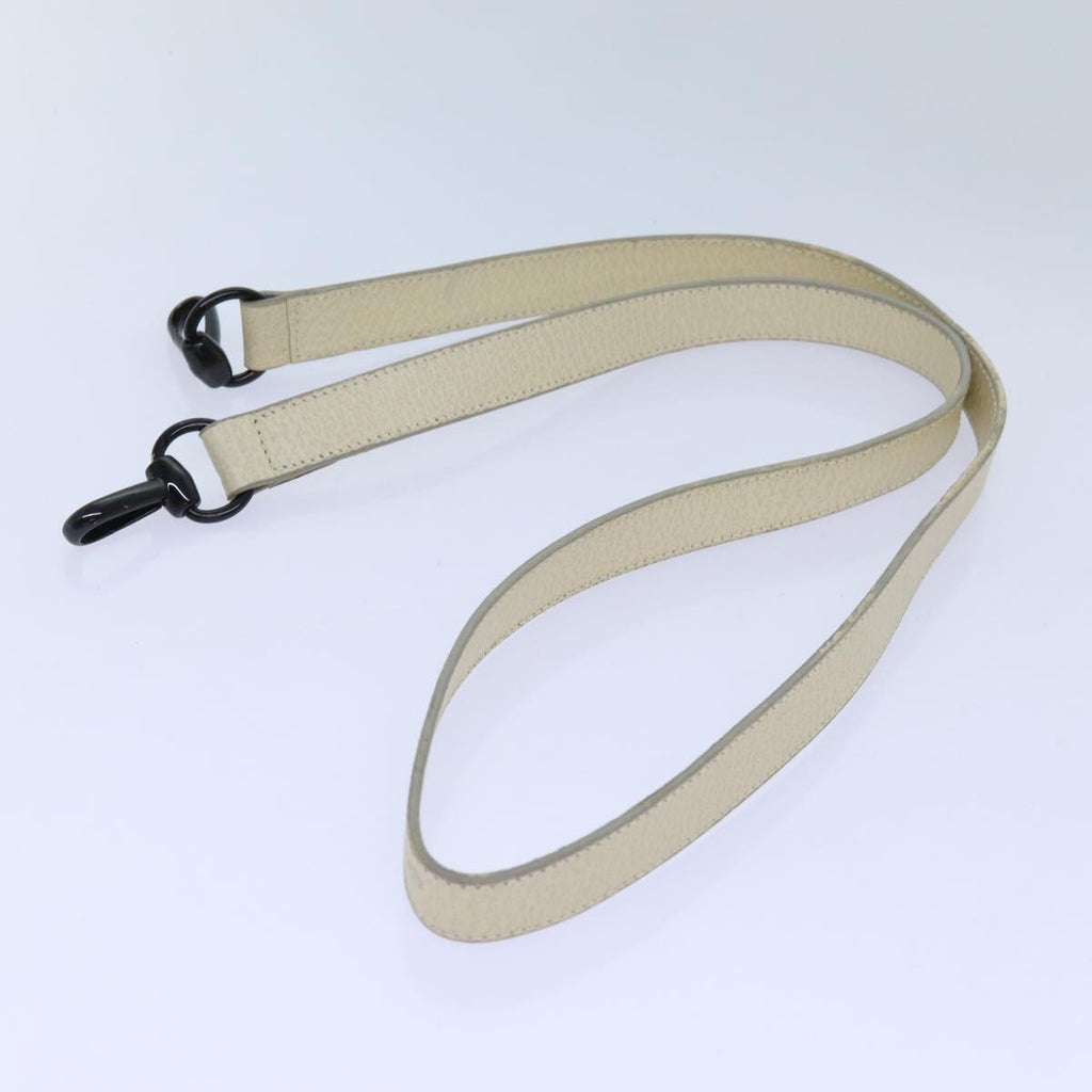 GUCCI Hand Bag Leather 2way Cream 71794