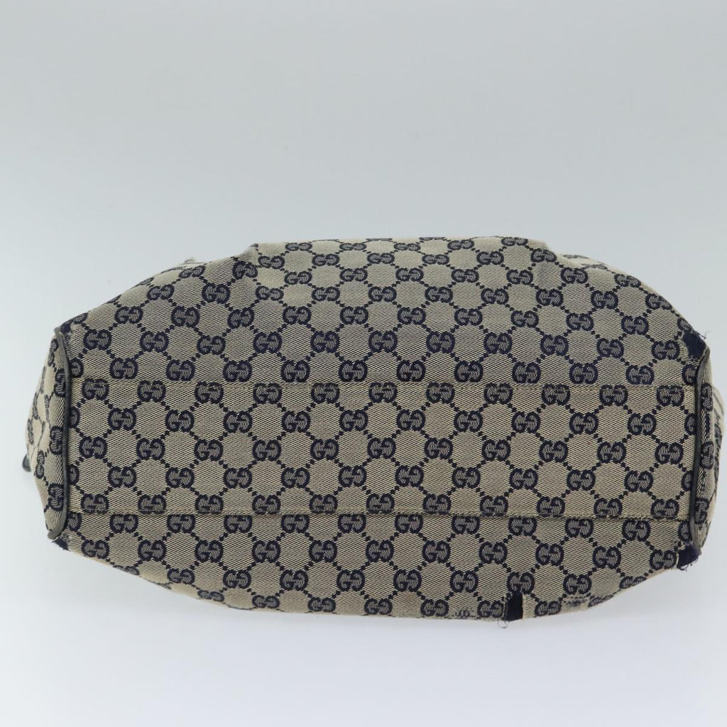 GUCCI GG Canvas Hand Bag Navy 211944 71797