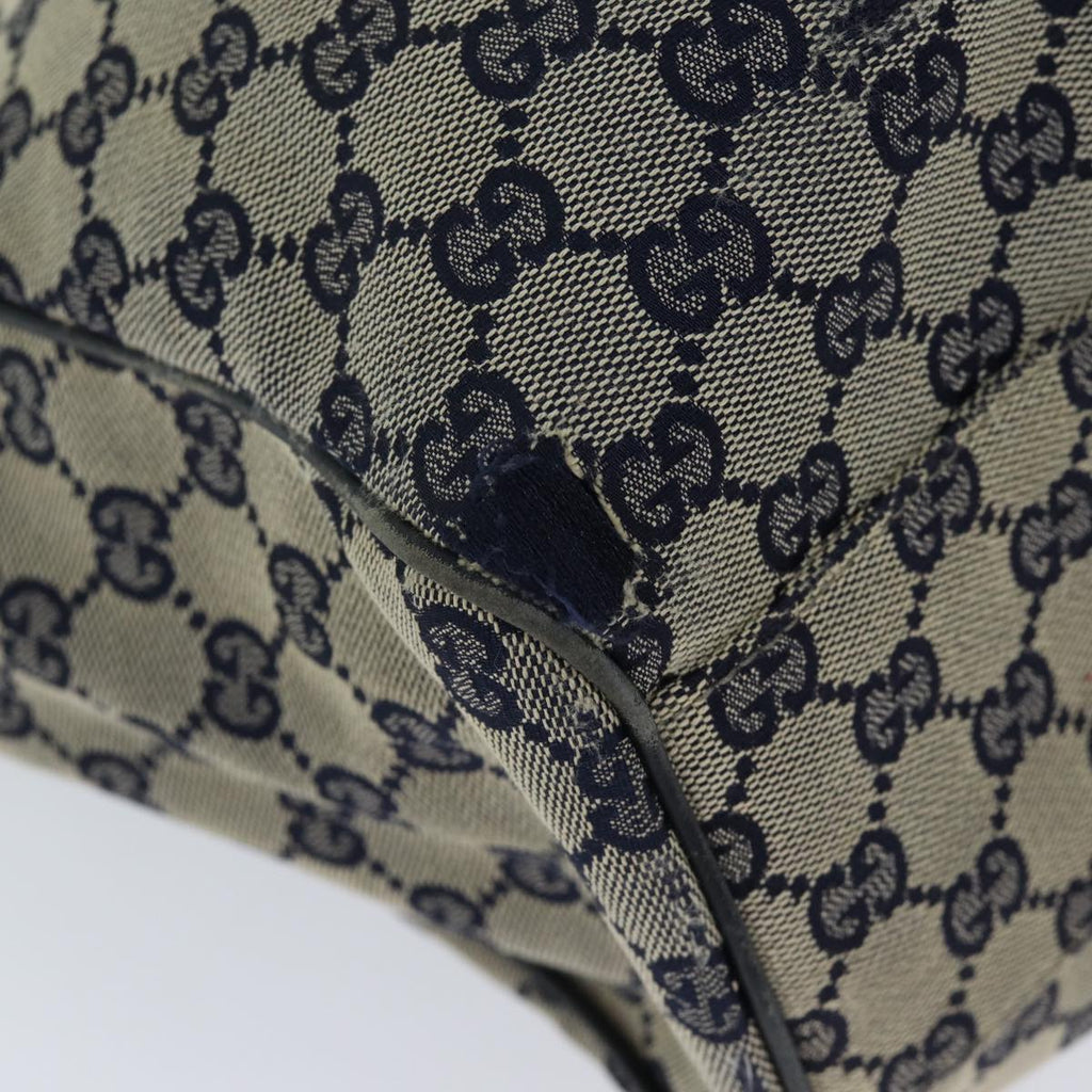 GUCCI GG Canvas Hand Bag Navy 211944 71797
