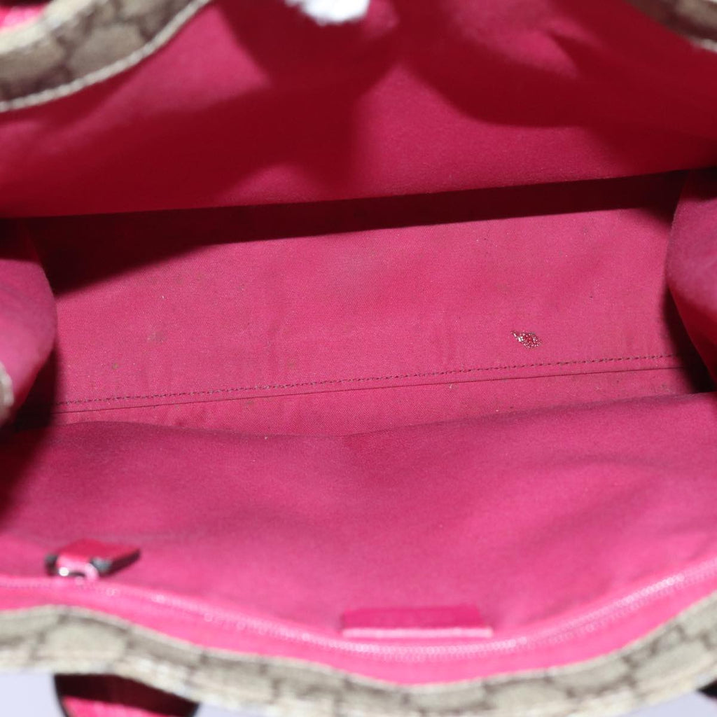 GUCCI GG Supreme Hand Bag PVC Beige 91249 71798