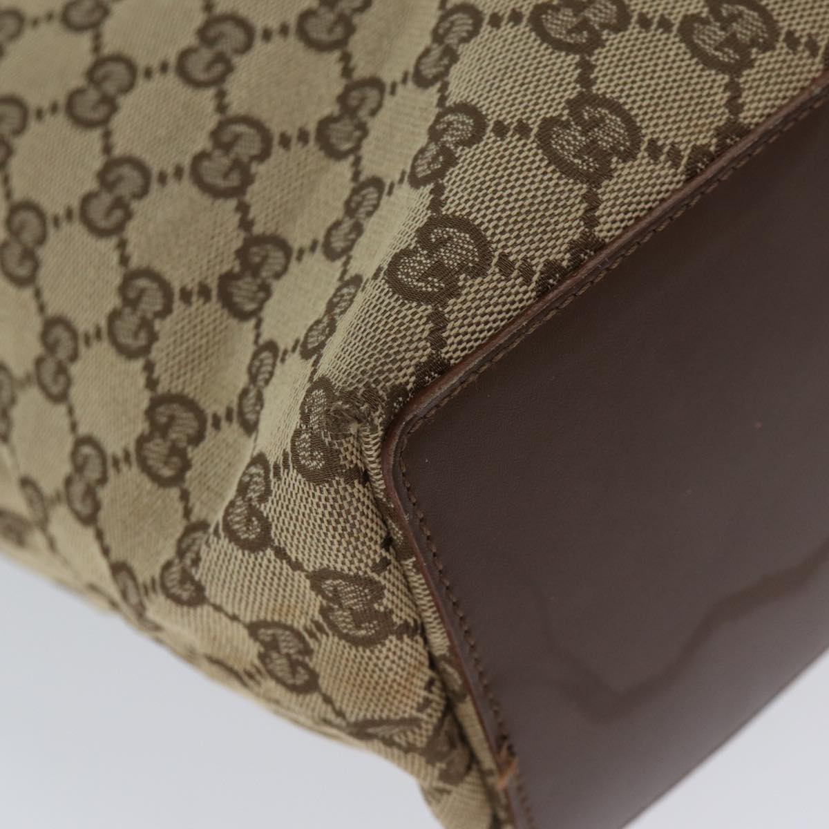 GUCCI GG Canvas Tote Bag Beige 001 1098 71799