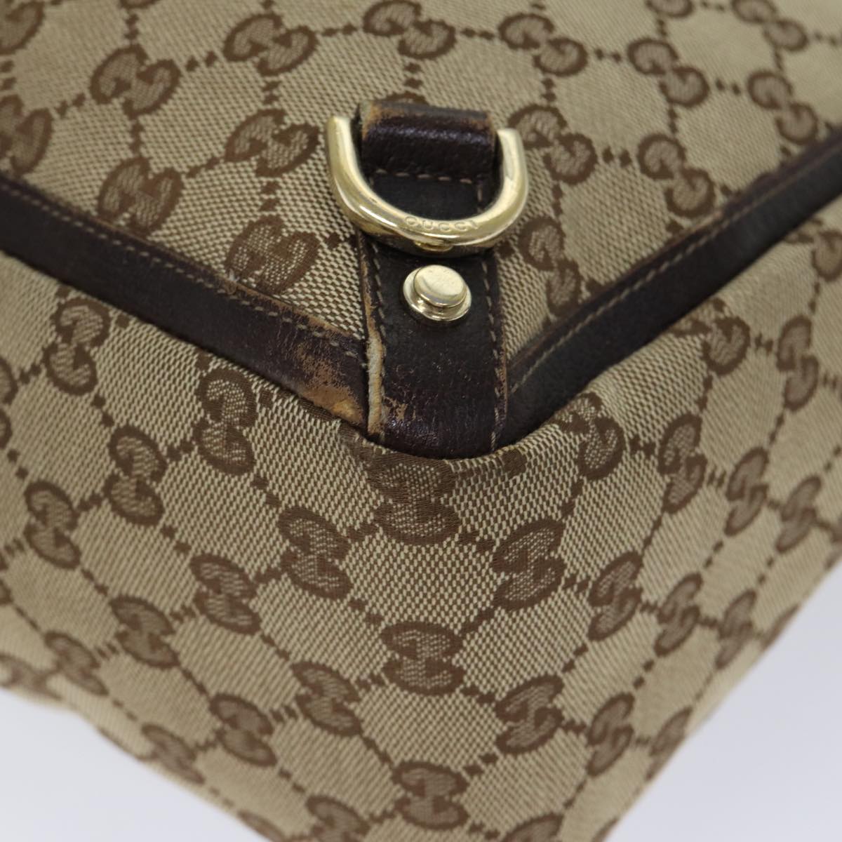 GUCCI GG Canvas Tote Bag Beige 141472 71800