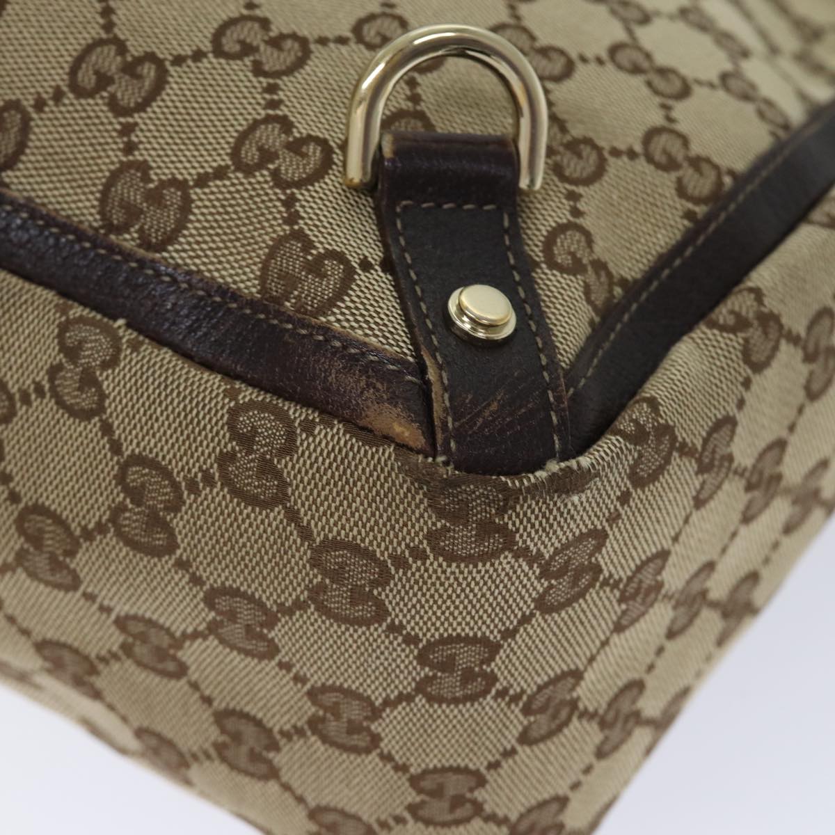 GUCCI GG Canvas Tote Bag Beige 141472 71800
