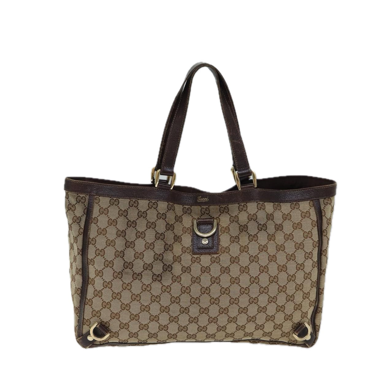 GUCCI GG Canvas Tote Bag Beige 141472 71800