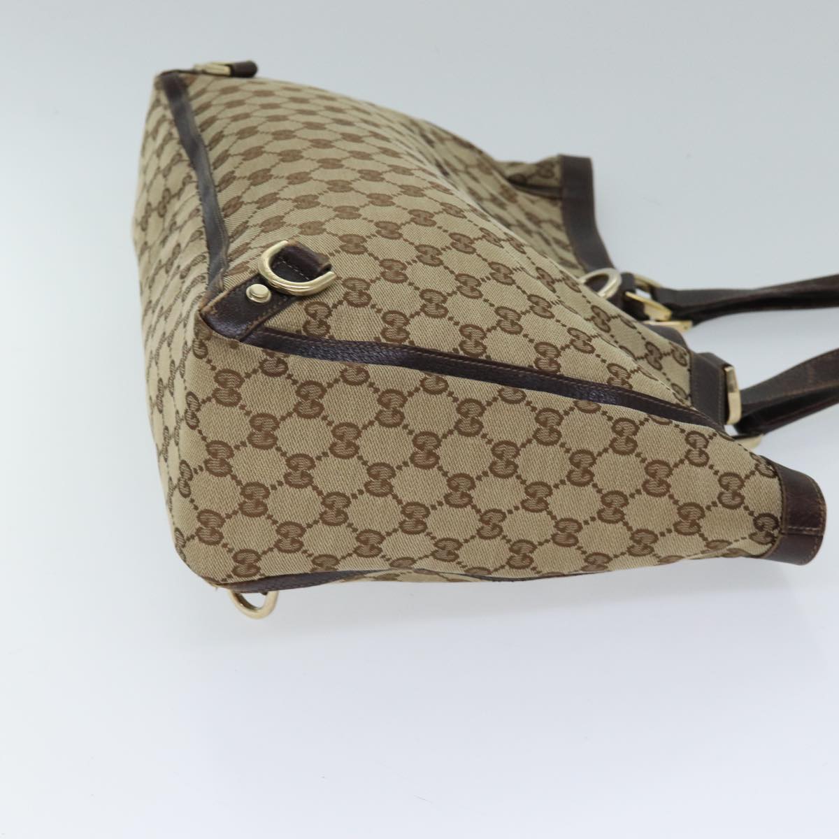 GUCCI GG Canvas Tote Bag Beige 141472 71800