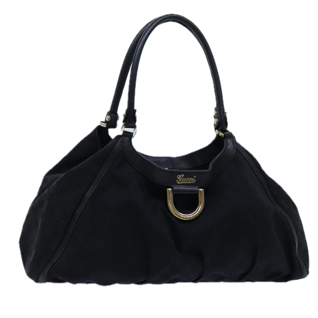 GUCCI GG Canvas Tote Bag Black 189835 71801