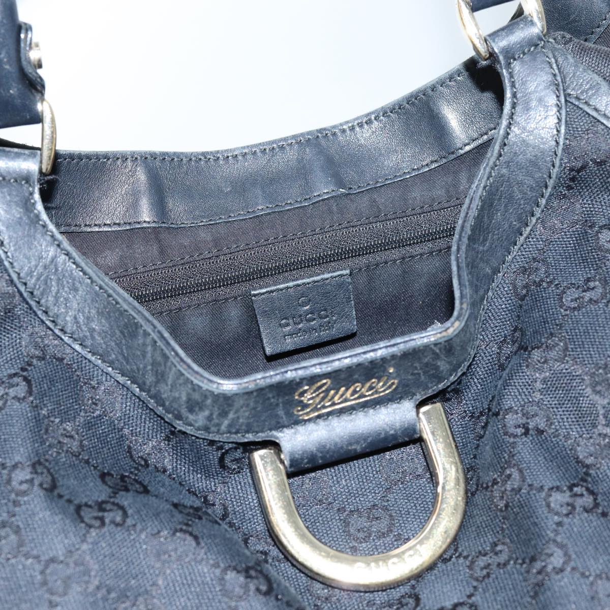GUCCI GG Canvas Tote Bag Black 189835 71801