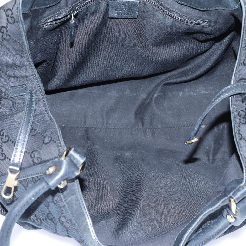 GUCCI GG Canvas Tote Bag Black 189835 71801