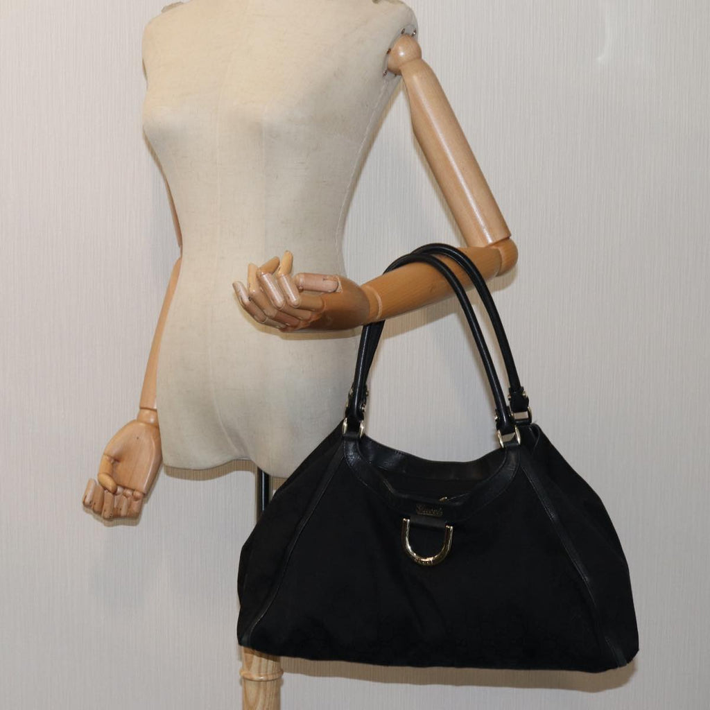 GUCCI GG Canvas Tote Bag Black 189835 71801