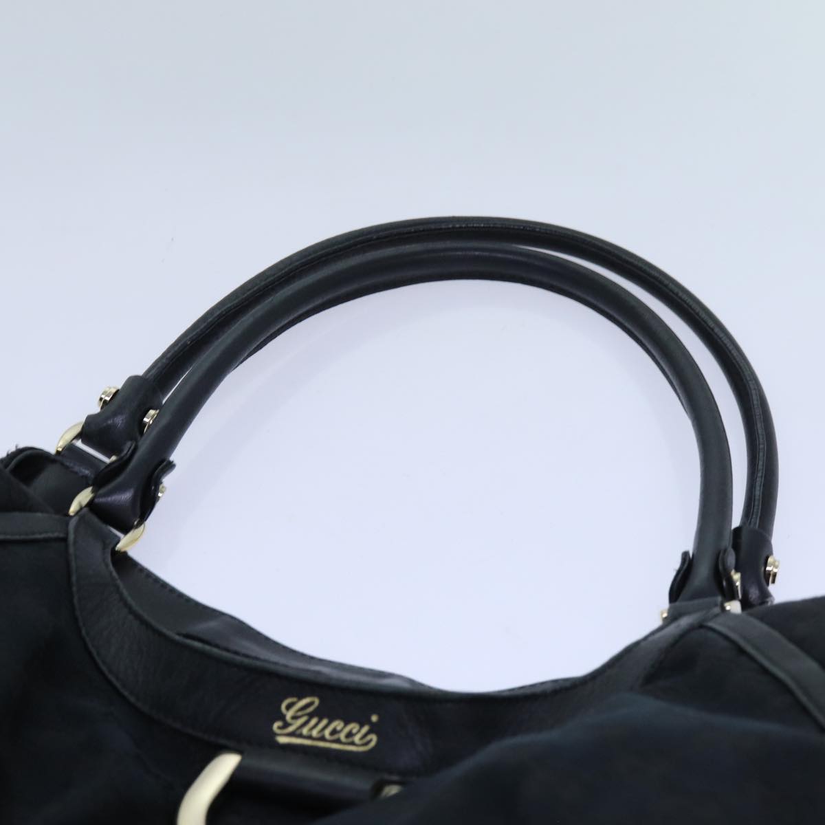 GUCCI GG Canvas Tote Bag Black 189835 71801