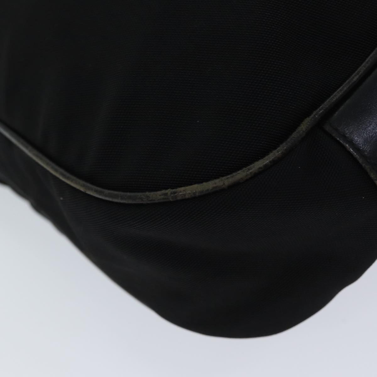 GUCCI Bamboo Hand Bag Nylon 2way Black 001 1577 71804