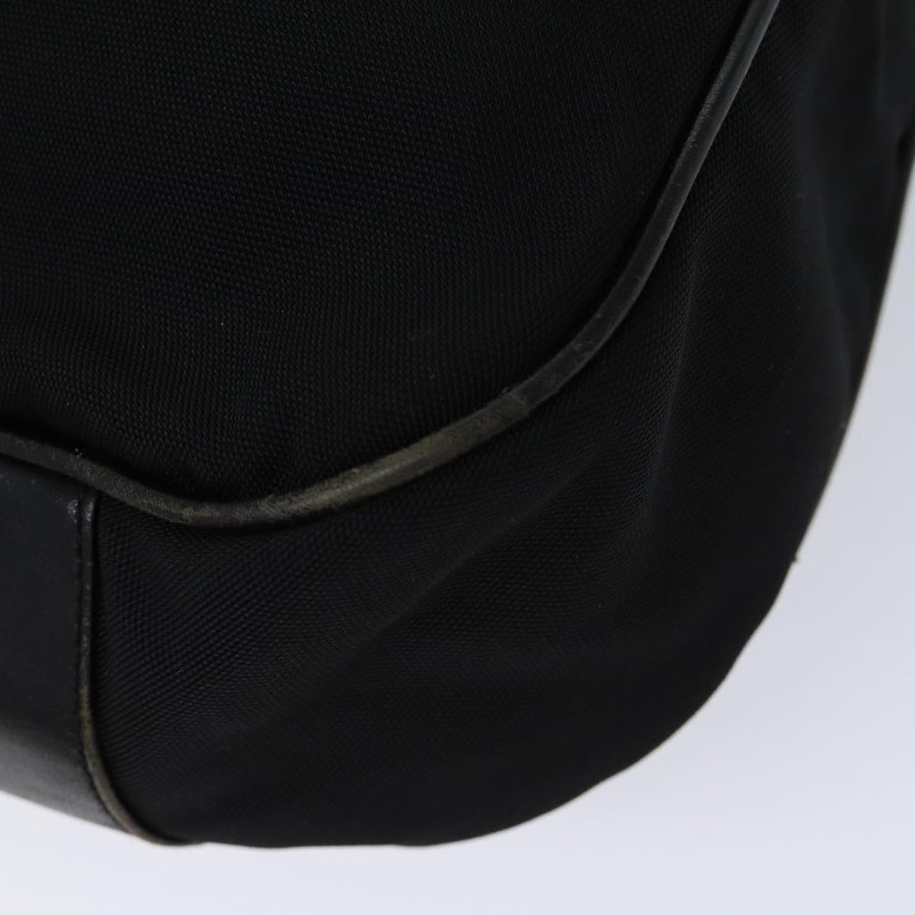 GUCCI Bamboo Hand Bag Nylon 2way Black 001 1577 71804