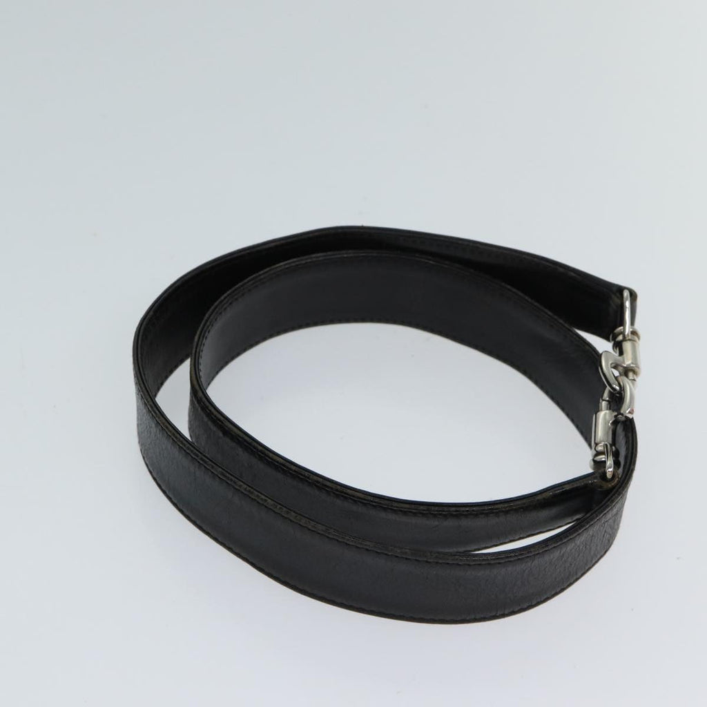 GUCCI Bamboo Hand Bag Nylon 2way Black 001 1577 71804