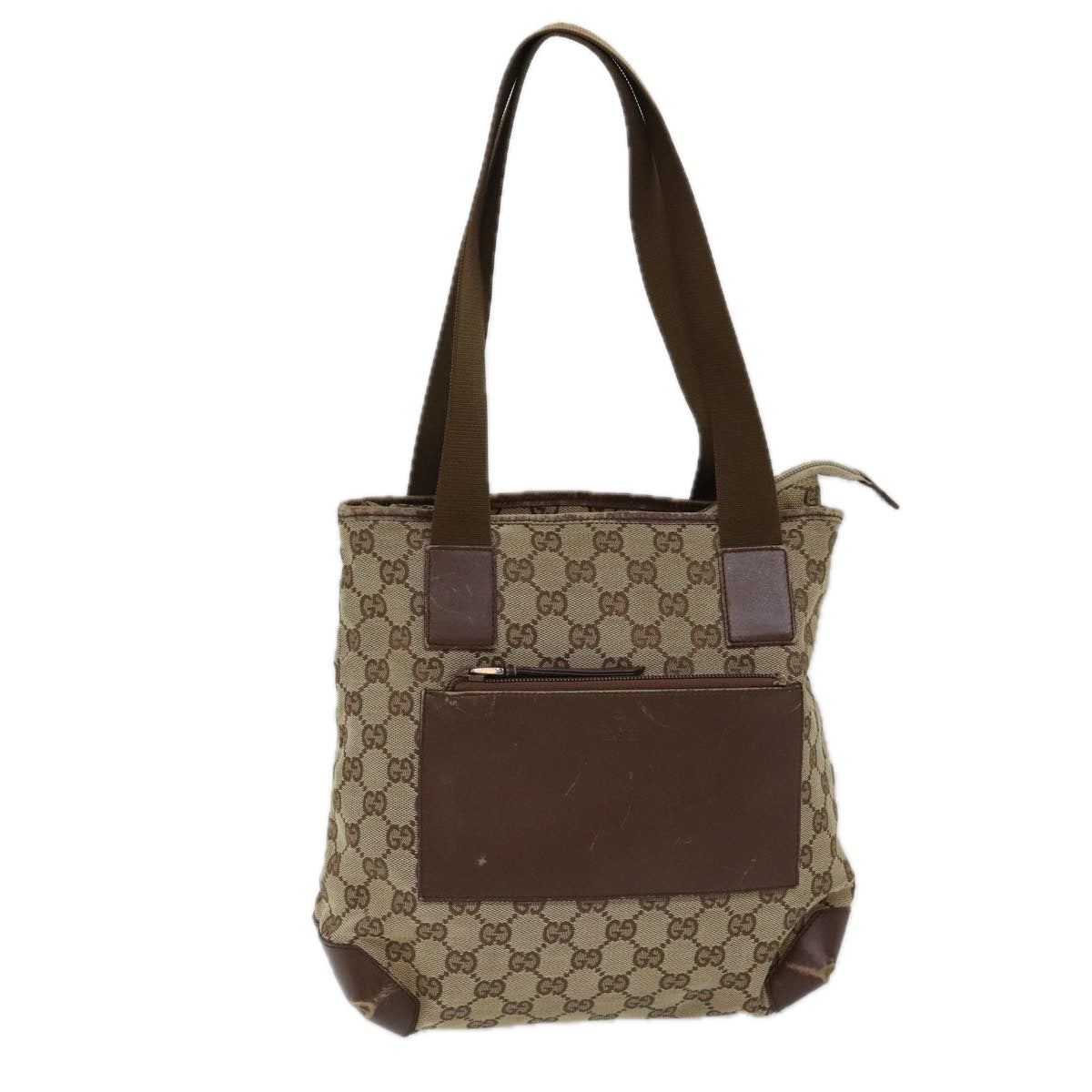 GUCCI GG Canvas Tote Bag Beige 28893 71807