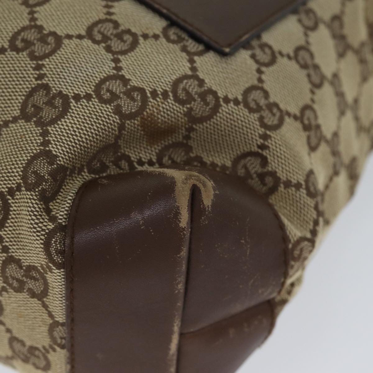 GUCCI GG Canvas Tote Bag Beige 28893 71807