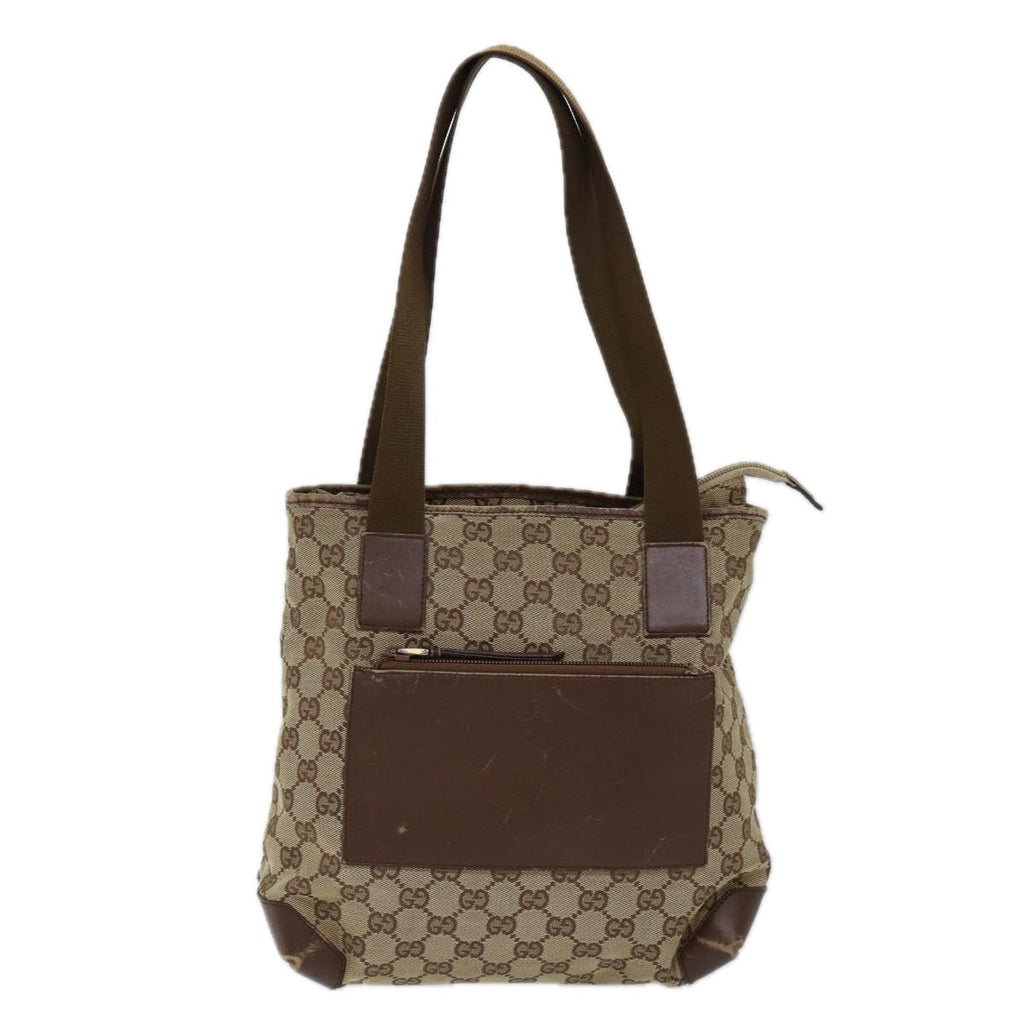 GUCCI GG Canvas Tote Bag Beige 28893 71807