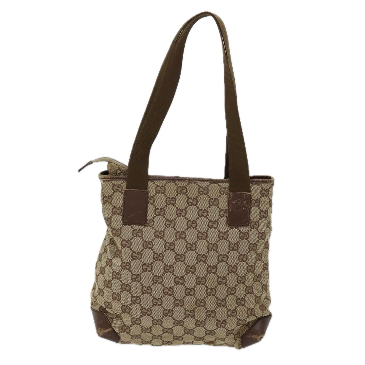 GUCCI GG Canvas Tote Bag Beige 28893 71807