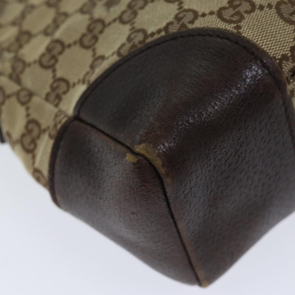 GUCCI GG Canvas Shoulder Bag Beige 114273 71808