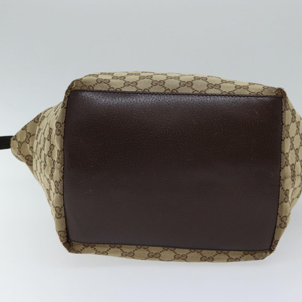 GUCCI GG Canvas Web Sherry Line Tote Bag Beige Red Green 131230 71809