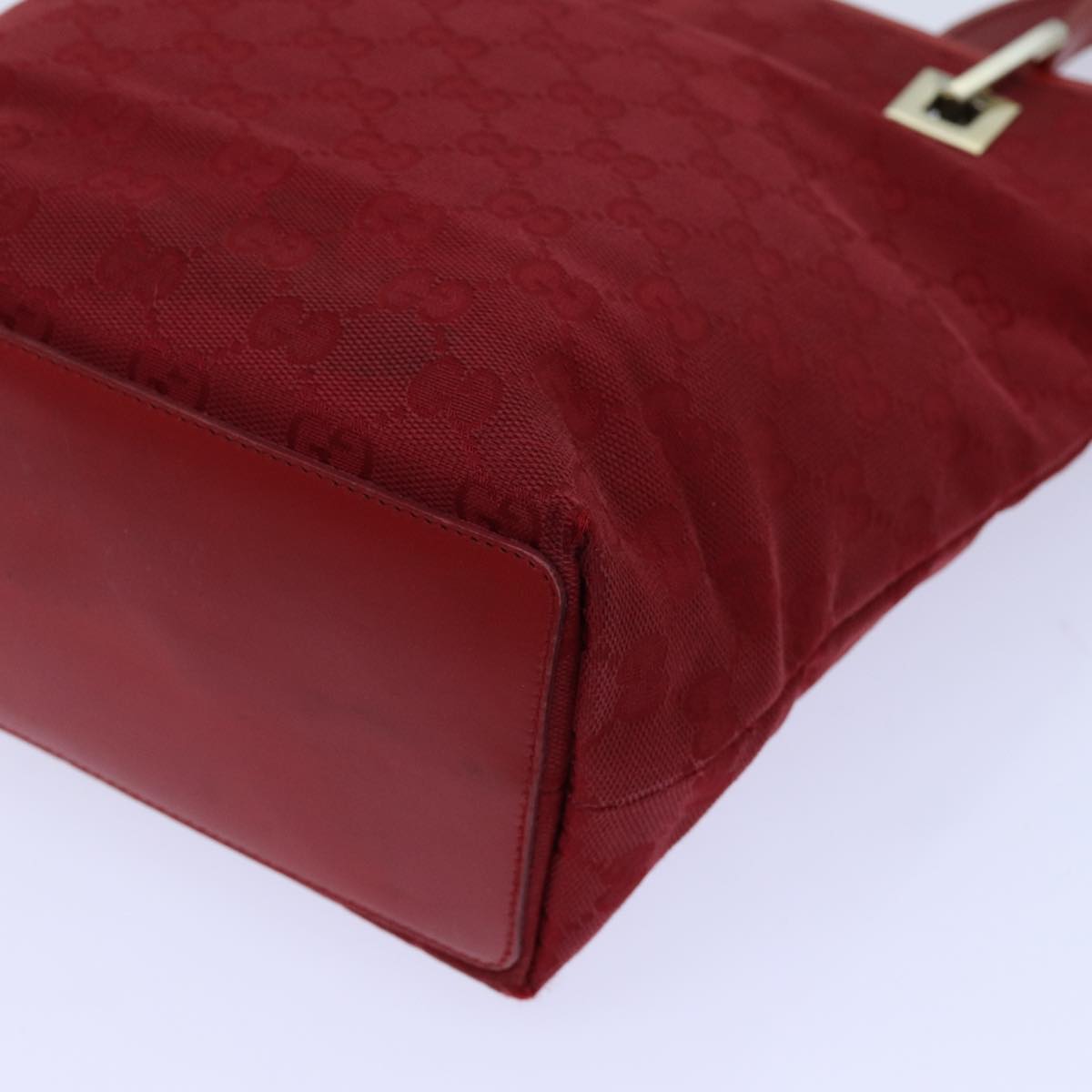 GUCCI GG Canvas Hand Bag Red 002 1099 71810