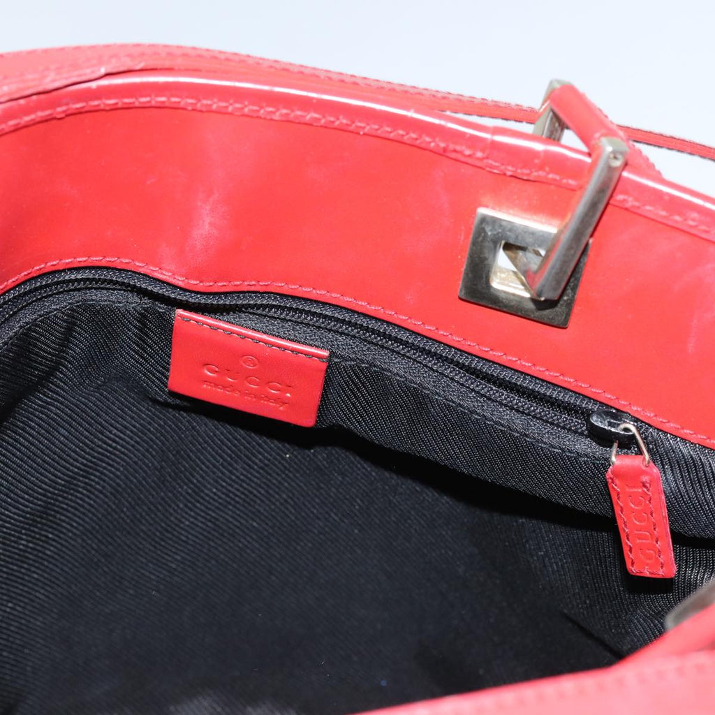 GUCCI GG Canvas Hand Bag Red 002 1099 71810