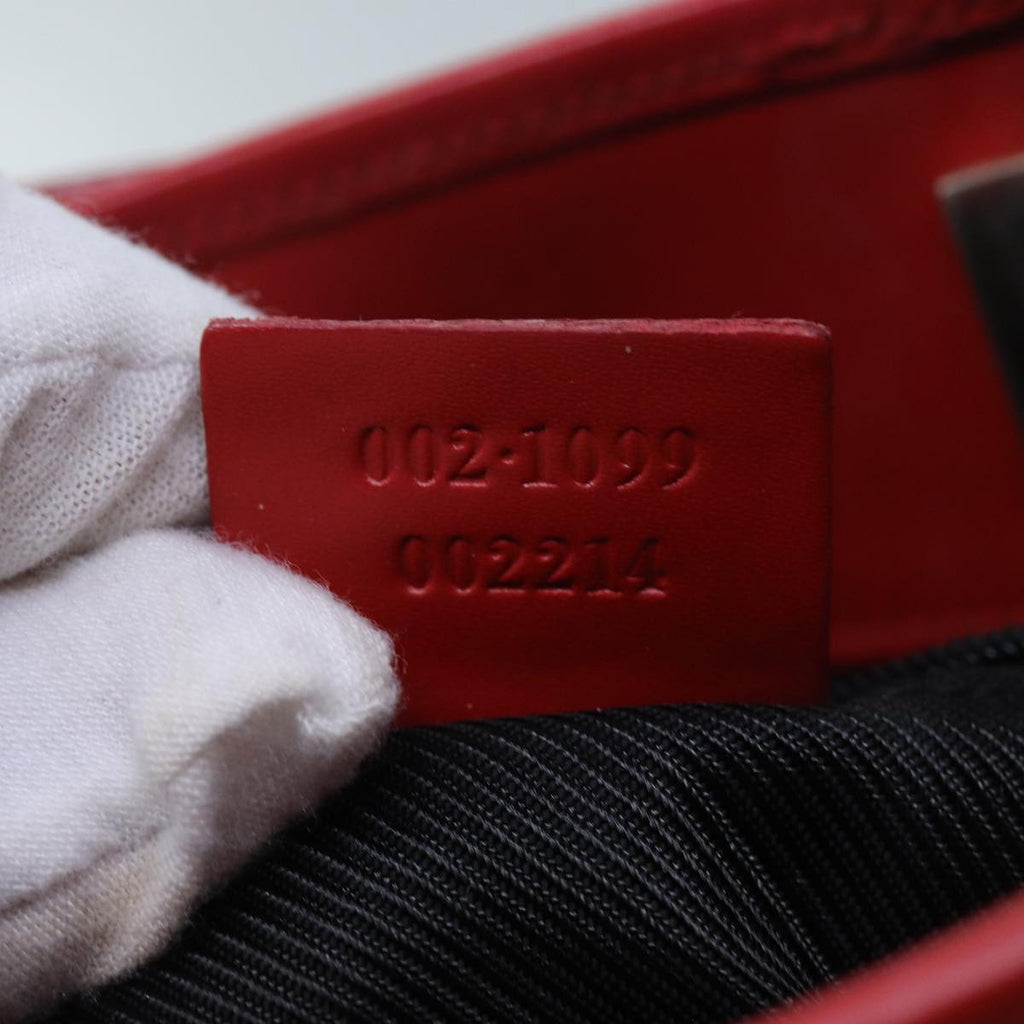 GUCCI GG Canvas Hand Bag Red 002 1099 71810