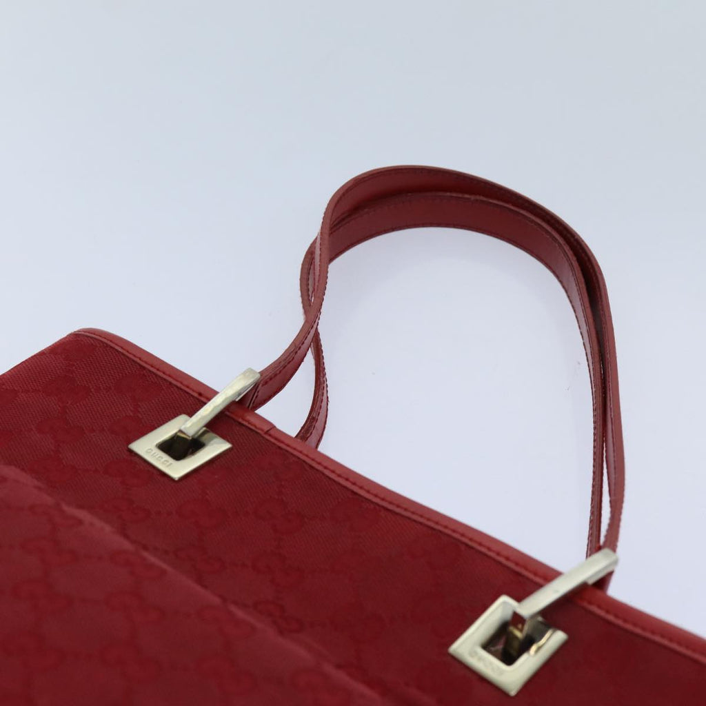 GUCCI GG Canvas Hand Bag Red 002 1099 71810