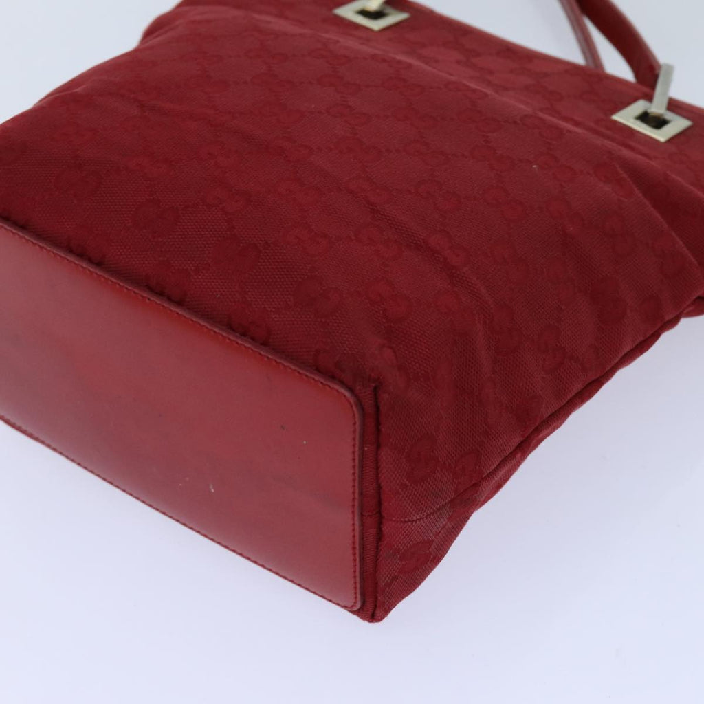 GUCCI GG Canvas Hand Bag Red 002 1099 71810