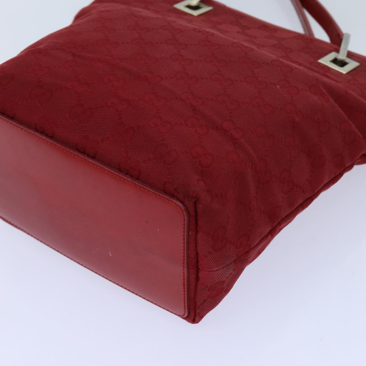 GUCCI GG Canvas Hand Bag Red 002 1099 71810