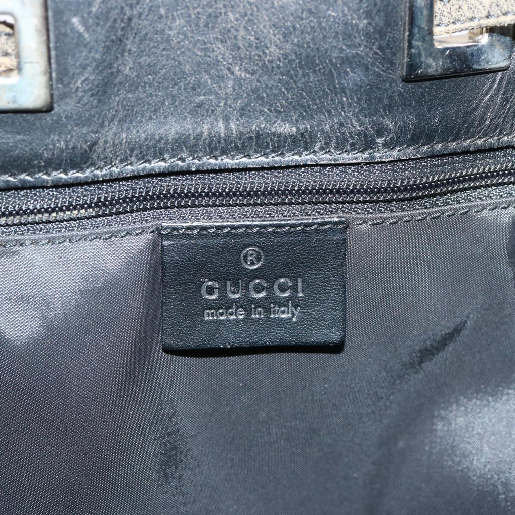 GUCCI GG Canvas Shoulder Bag Black 001 3812 71811