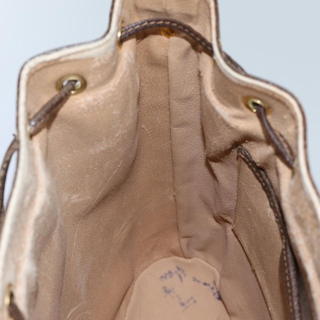 GUCCI GG Supreme Web Sherry Line Shoulder Bag PVC Beige 164 02 034 71812