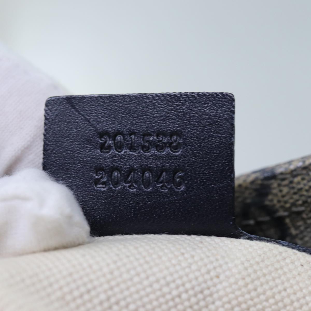 GUCCI GG Supreme Shoulder Bag PVC Navy 201538 71815