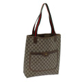 GUCCI GG Supreme Web Sherry Line Tote Bag Beige Red Green 39 02 003 71818