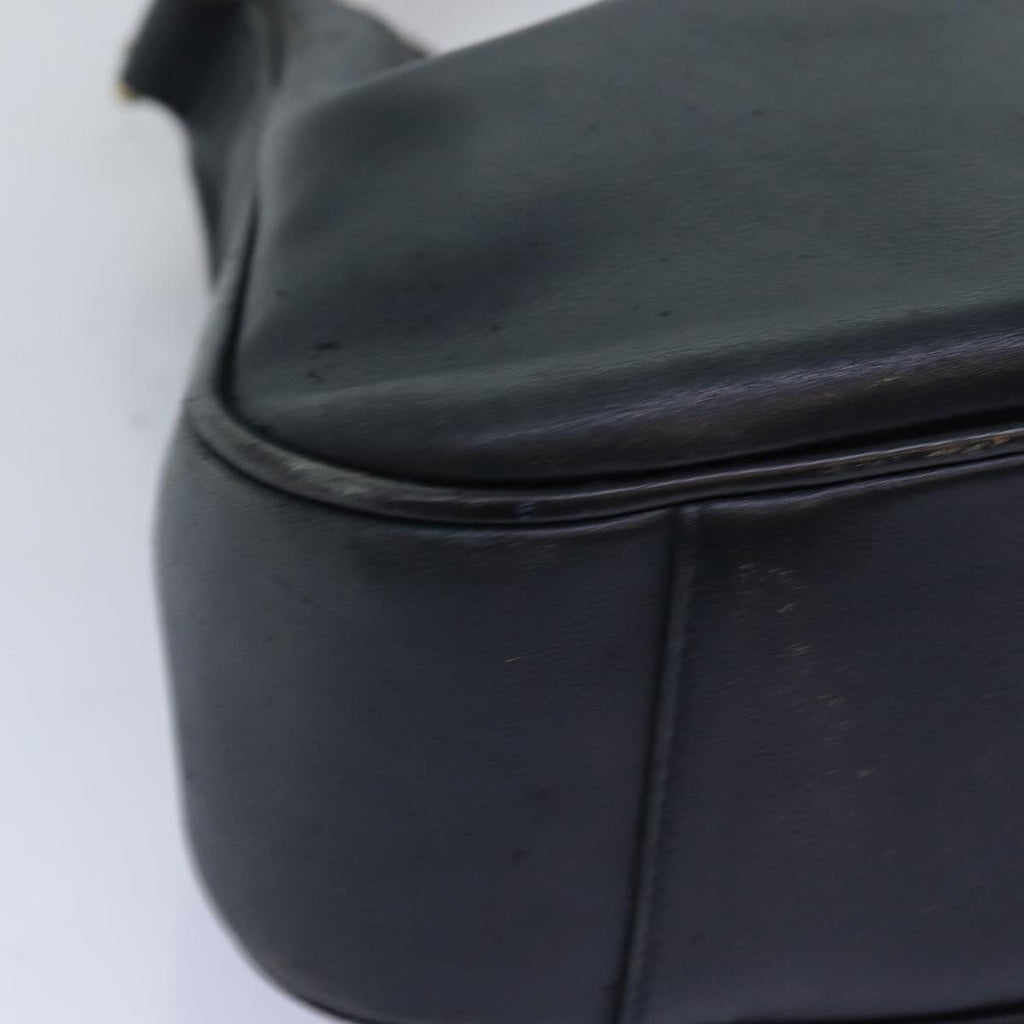 GUCCI Bamboo Shoulder Bag Leather 2way Black 71823