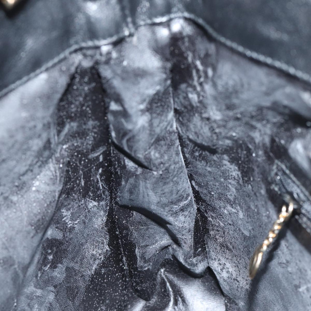 GUCCI Bamboo Shoulder Bag Leather 2way Black 71824