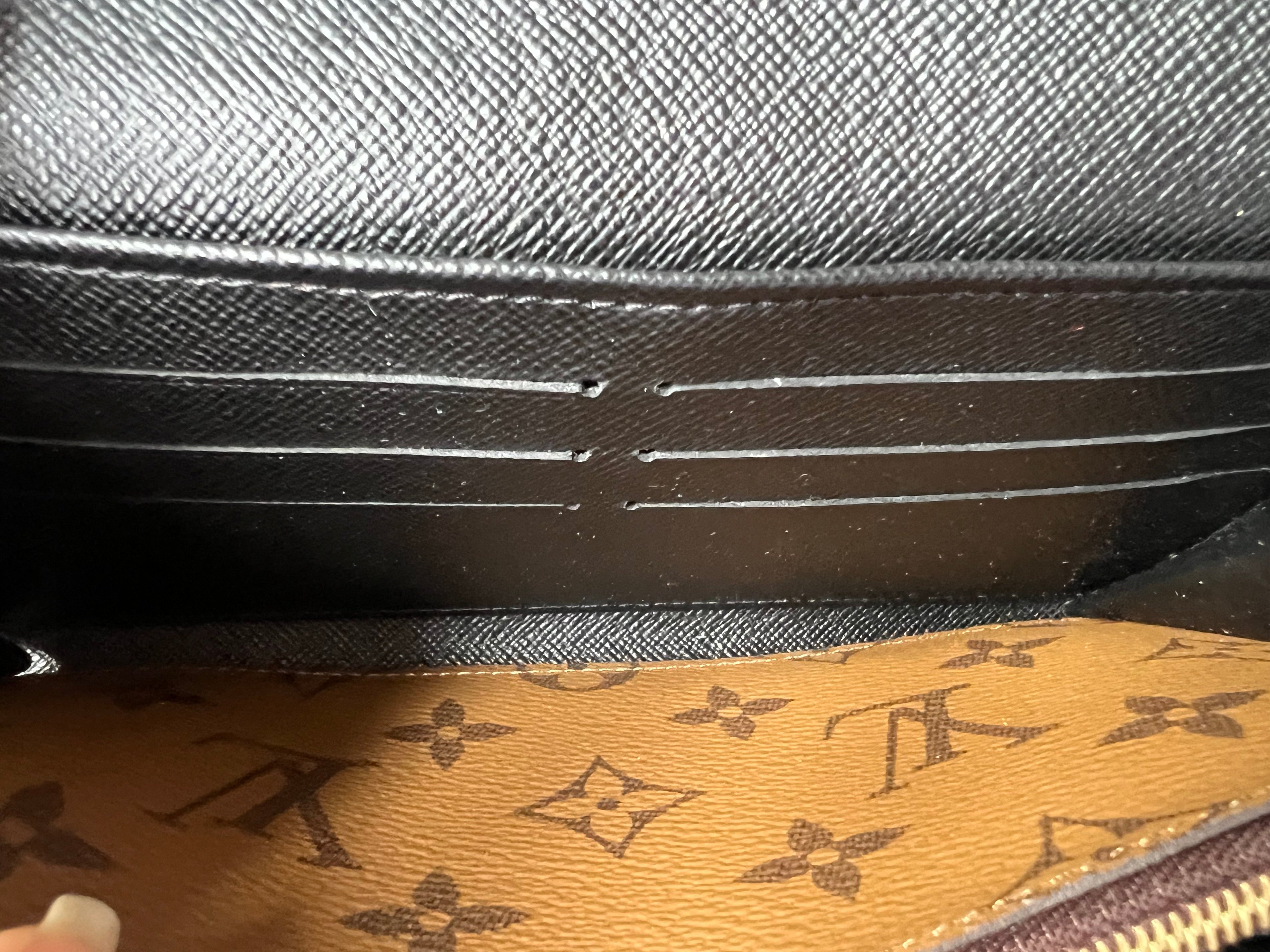 Louis Vuitton Sarah Wallet in reverse Monogram and Brown (RRP £550)