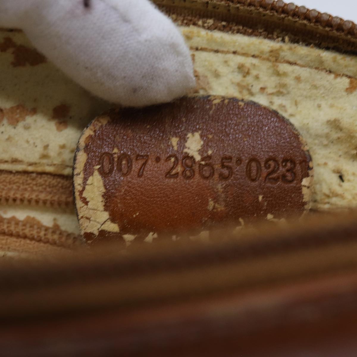 GUCCI Bamboo Hand Bag Leather Brown 007 2865 0231 71894