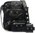 LE CAGOLE LEATHER CROSSBODY BAG
